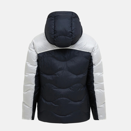 OEM Custom Men Two-Tone Hooded Down Jacket Manufacturer