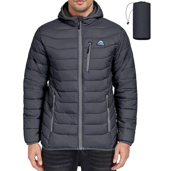 Custom Men's Lightweight Packable Down Jacket | Waterproof Hooded Winter Jacket Manufacturer – Ginwen