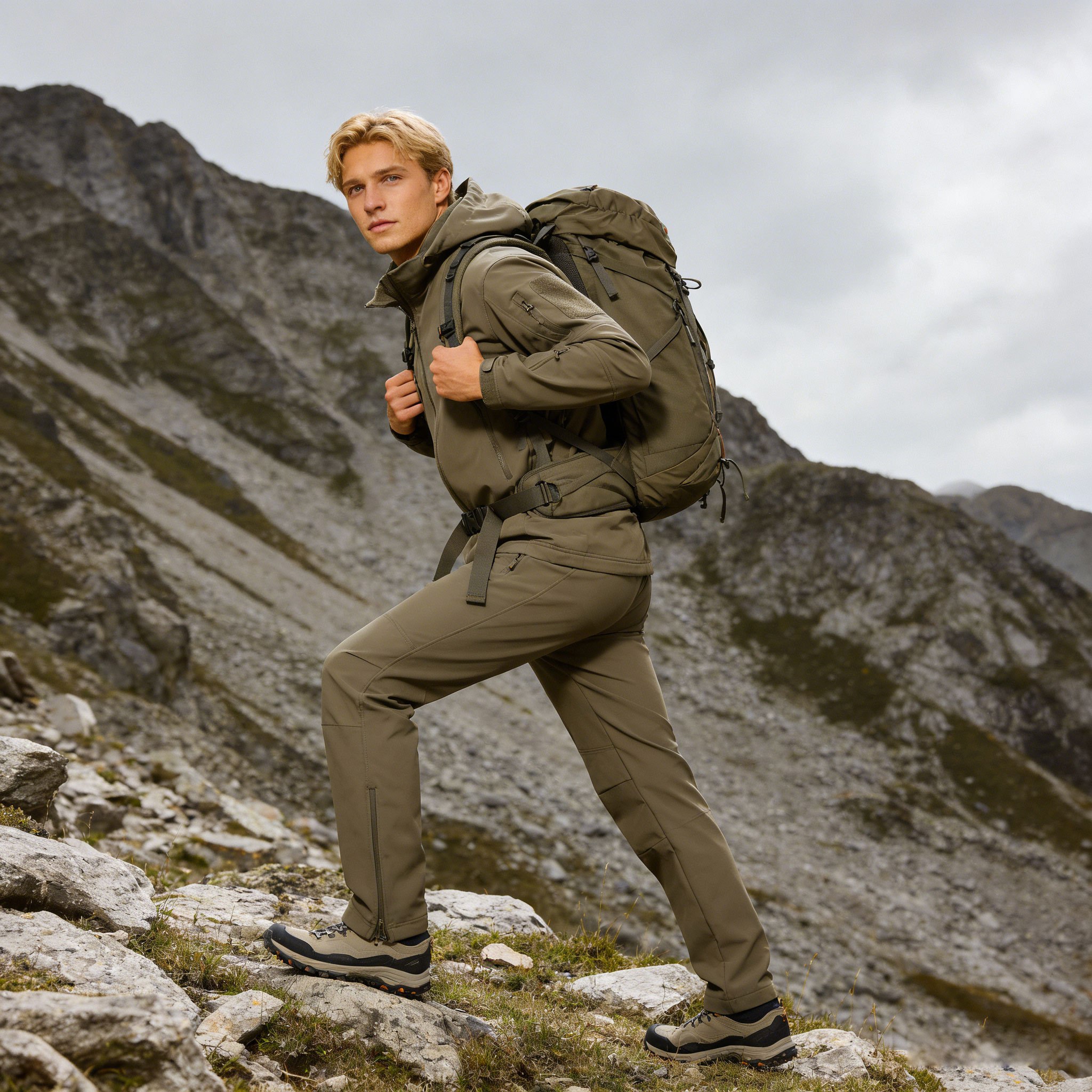 Custom Men's Softshell Hiking Jacket Manufacturer