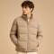 Custom Men's Khaki Puffer Jacket Manufacturer | Quilted Down Jacket Factory | Ginwenwear