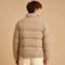 Custom Men's Khaki Puffer Jacket Manufacturer | Quilted Down Jacket Factory | Ginwenwear