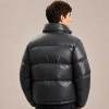 Custom Men's Glossy Black Puffer Jacket Manufacturer | Ginwenwear Down & Varsity Factory