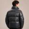 Custom Men's Glossy Black Puffer Jacket Manufacturer | Ginwenwear Down & Varsity Factory