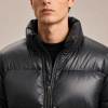 Custom Men's Glossy Black Puffer Jacket Manufacturer | Ginwenwear Down & Varsity Factory