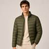 Custom Men's Olive Green Lightweight Puffer Jacket Manufacturer | GinwenWear Down & Quilted Outerwear Factory