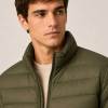 Custom Men's Olive Green Lightweight Puffer Jacket Manufacturer | GinwenWear Down & Quilted Outerwear Factory