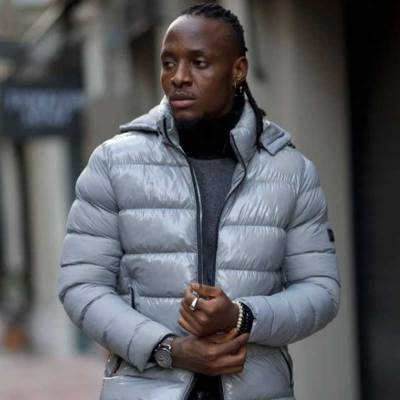 Custom Men's Hooded Glossy Puffer Jacket Manufacturer | Silver Metallic Down Jacket Factory | GinwenWear
