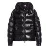 Custom Men's Glossy Black Hooded Puffer Jacket Manufacturer | GinwenWear Down & Varsity Factory