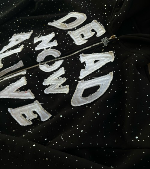 Heavyweight Hoodies Hot Diamond Hoodies Applique Embroidery Hoodie