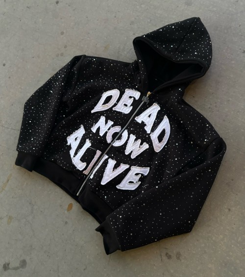 Heavyweight Hoodies Hot Diamond Hoodies Applique Embroidery Hoodie