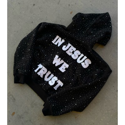 Heavyweight Hoodies Hot Diamond Hoodies Applique Embroidery Hoodie