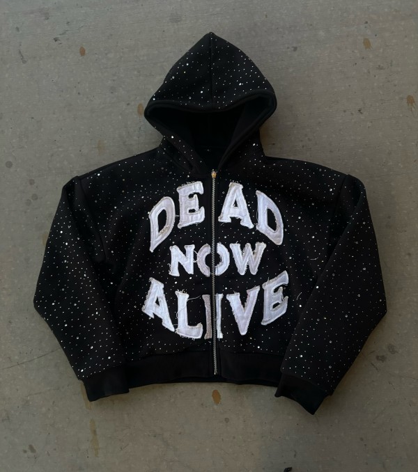Heavyweight Hoodies Hot Diamond Hoodies Applique Embroidery Hoodie
