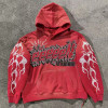 Custom Vintage Sun Faded Hoodies Clothing Manufacturers Rhinestone Print