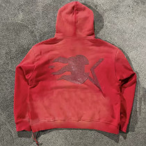 Custom Vintage Sun Faded Hoodies Clothing Manufacturers Rhinestone Print