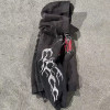 Custom Vintage Sun Faded Hoodies Clothing Manufacturers Rhinestone Print