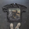 custom Vintage Sun Faded Hoodies Clothing Manufacturers Rhinestone Print
