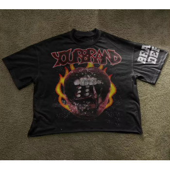 custom Vintage Sun Faded Hoodies Clothing Manufacturers Rhinestone Print