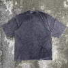 Custom Clothing Manufacturers Acid Wash Screen Print T-shirt Embroidery Patch