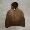 Custom Sportswear Manufacturers Acid Wash Sportswear Zipped Hoodie