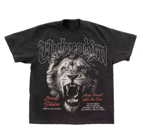 Custom T-shirt manufacturers Dtg Printed Acid Wash T-shirts 100% cotton