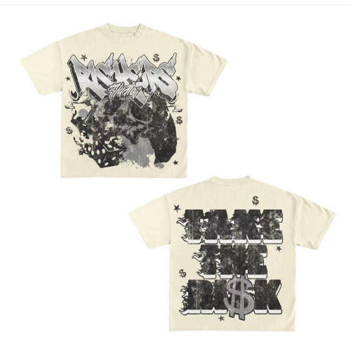 Custom T-shirt manufacturers Acid Wash T Shirt Screen printing 100% Cotton