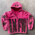 Custom Hoodie Manufacturers Applique Embroidery Full zip hoodies acid wash