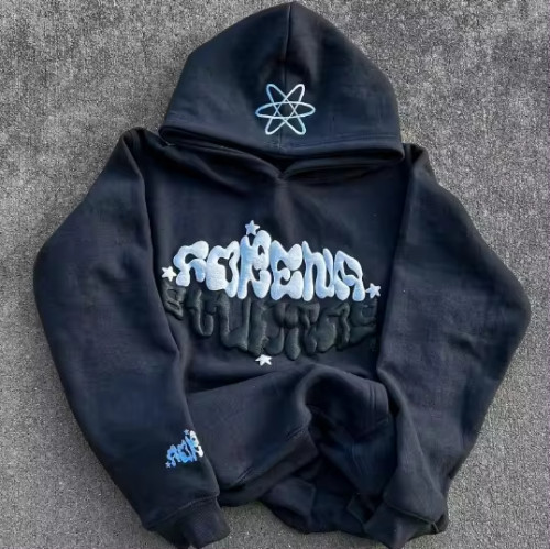 Custom Hoodie Clothing Manufacturers Puff Print Digital Printing Hoodie