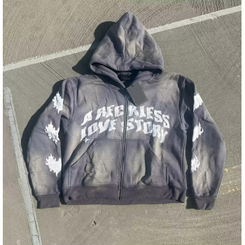 Custom Hoodie Clothing Manufacturers Digital Printing Acid wash Hoodies