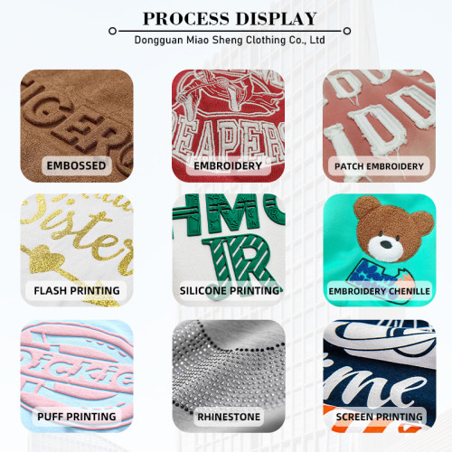 Custom Clothing Manufacturers embroidered nylon Elastic waist wide leg pants