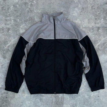 Custom Clothing Manufacturers Splicing color Stand collar zip up jacket