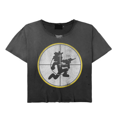 Custom T-shirt manufacturers Acid Wash Screen printing 100% Cotton T Shirt