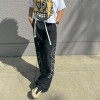 Custom Clothing Manufacturers embroidery nylon Waist rope Sweatpants