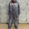 Custom Clothing Manufacturers Acid wash Digital Printing raw Sports suit