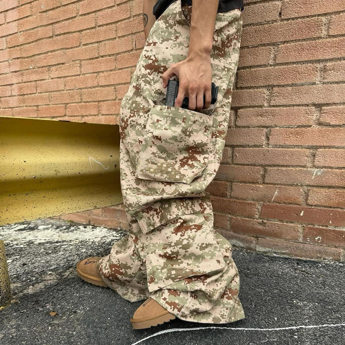Custom Clothing Manufacturers Camouflage cargo pants Casual sports pants