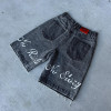 Custom Clothing Manufacturers Digital Printing Hot Diamond Denim shorts