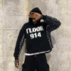 Custom Clothing Manufacturers Applique Embroidery Rhinestone Hoodie
