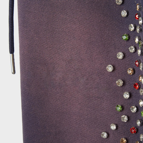 Custom Clothing Manufacturers Acid wash 100% cotton Rhinestone Pants