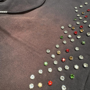 Custom Clothing Manufacturers Acid wash 100% cotton Rhinestone Pants
