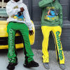 Custom Clothing Manufacturers 100% cotton Puff printing Digital Printing Pants