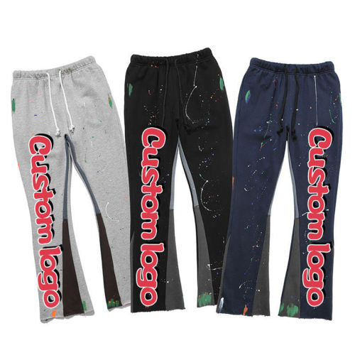 Custom Clothing Manufacturers 100% cotton Puff printing Digital Printing Pants