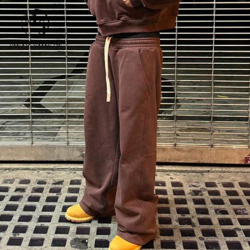 Custom Clothing Manufacturers 100% cotton Waist rope blank pants