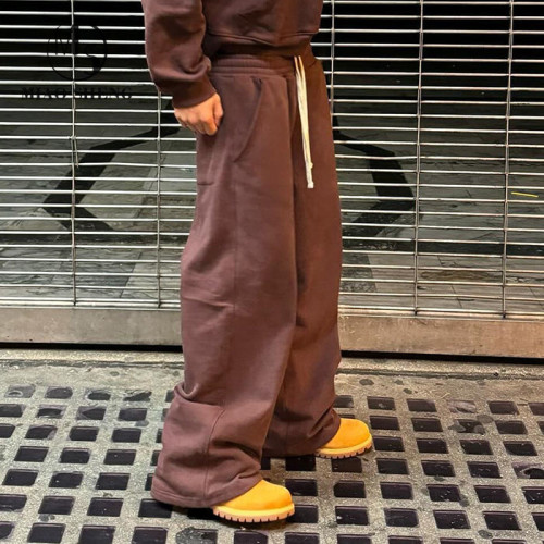 Custom Clothing Manufacturers 100% cotton Waist rope blank pants