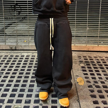 Custom Clothing Manufacturers 100% cotton Waist rope blank pants