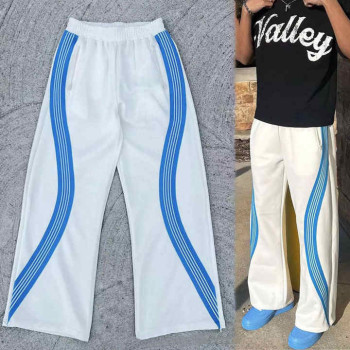 Custom Clothing Manufacturers 100% cotton Striped sweatpants