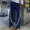Custom Clothing Manufacturers 100% Cotton Blank Stripe Pants