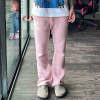 Custom Drawstring Long Sweater Pants for Men Wide Leg Mohair Flare Pants