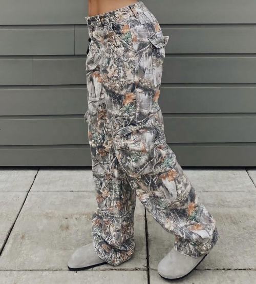 Custom Clothing Manufacturers Camouflage Cargo Pants 100% Cotton Pants