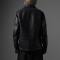 Custom Clothing Manufacturers PU Leather Shirt collar Zipper Leather jacket