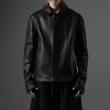 Custom Clothing Manufacturers PU Leather Shirt collar Zipper Leather jacket