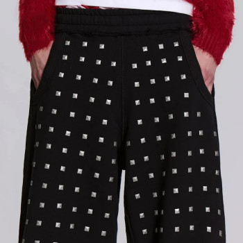 Custom Clothing Manufacturer 100% Cotton Rivet Decoration Pants